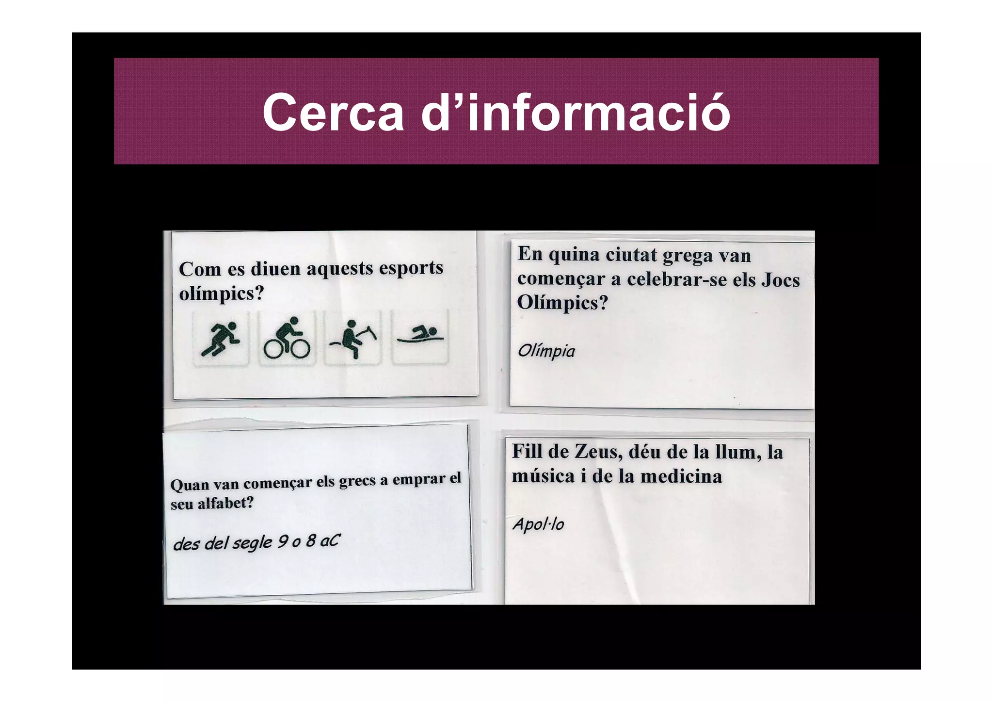 Cerca d’informació
 