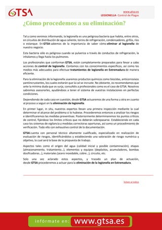 Legionella- CONTROL DE PLAGAS en Extremadura