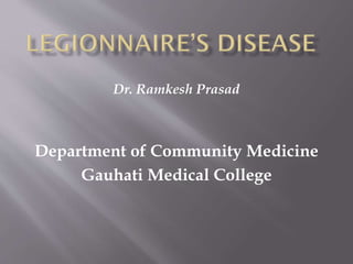 Dr. Ramkesh Prasad
Department of Community Medicine
Gauhati Medical College
 