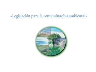 «Legislación para la contaminación ambiental»
 