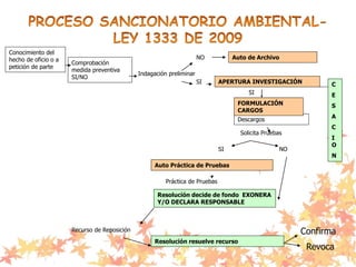 Confirma
Revoca
Conocimiento del
hecho de oficio o a
petición de parte
Comprobación
medida preventiva
SI/NO
Indagación preliminar
NO Auto de Archivo
SI APERTURA INVESTIGACIÓN
Descargos
Solicita Pruebas
SI NO
Auto Práctica de Pruebas
Práctica de Pruebas
Resolución decide de fondo EXONERA
Y/O DECLARA RESPONSABLE
Recurso de Reposición
Resolución resuelve recurso
C
E
S
A
C
I
O
N
FORMULACIÓN
CARGOS
SI
 