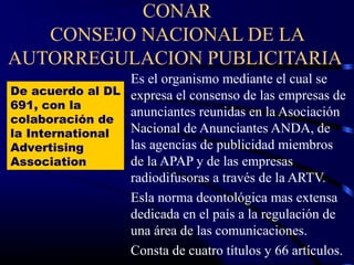 Legislación publicitaria en el Perú | PPT