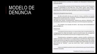 MODELO DE
DENÚNCIA
 