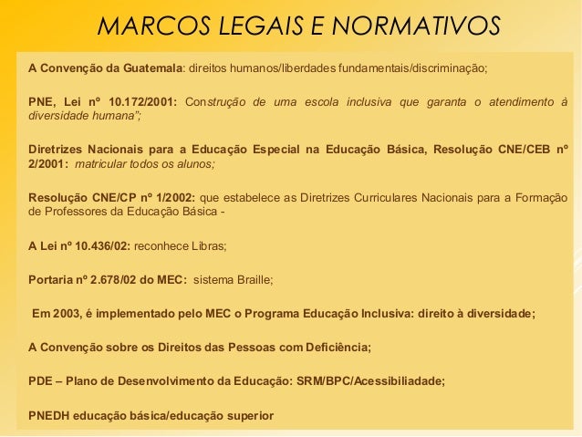 Legislação educação especial Legislação educação especial