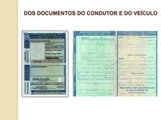 DOS DOCUMENTOS DO CONDUTOR E DO VEÍCULO
 