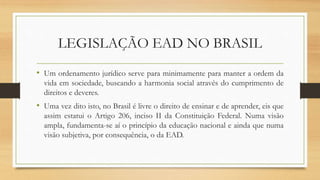 Legislação EAD no Brasil | PPTX