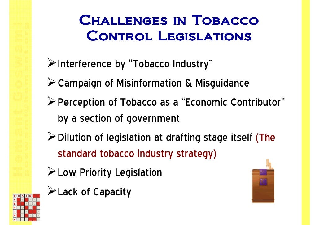 Legislation Development In Tobaccocontrol