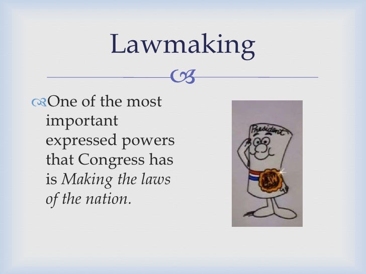 Legislative branch lawmaking process