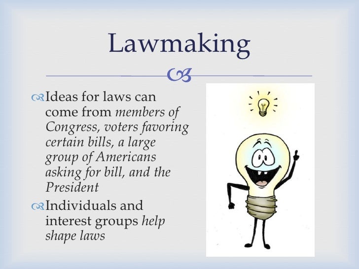 Legislative branch lawmaking process
