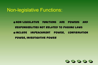 Judge the election, returns and qualifications of its members, determine the rules of its proceedings, and punish its members by suspension or expulsion for disorderly behavior