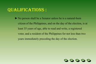  12 Senators are elected every three (3) years.