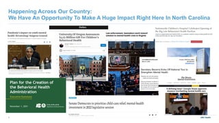 UNC Health
7
Happening Across Our Country:
We Have An Opportunity To Make A Huge Impact Right Here In North Carolina
 