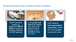 UNC Health
Our Focus: Large-Scale Solutions To Combat The CAP Crisis
Crisis Solutions Solution Details
1. Increase access ...