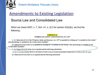 Source Law and Consolidated Law When we check 2007, c. 7, Sch. 41, s. 2(1) for section 43(2)(b), we find the following : Amendments to Existing Legislation 