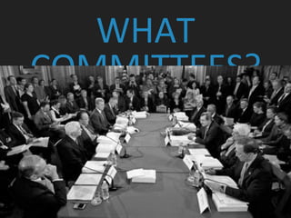 WHAT
COMMITTEES?
 