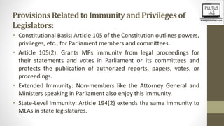 Legislators Immunity From Prosecution.pptx
