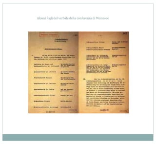 Alcuni fogli del verbale della conferenza di Wannsee
 