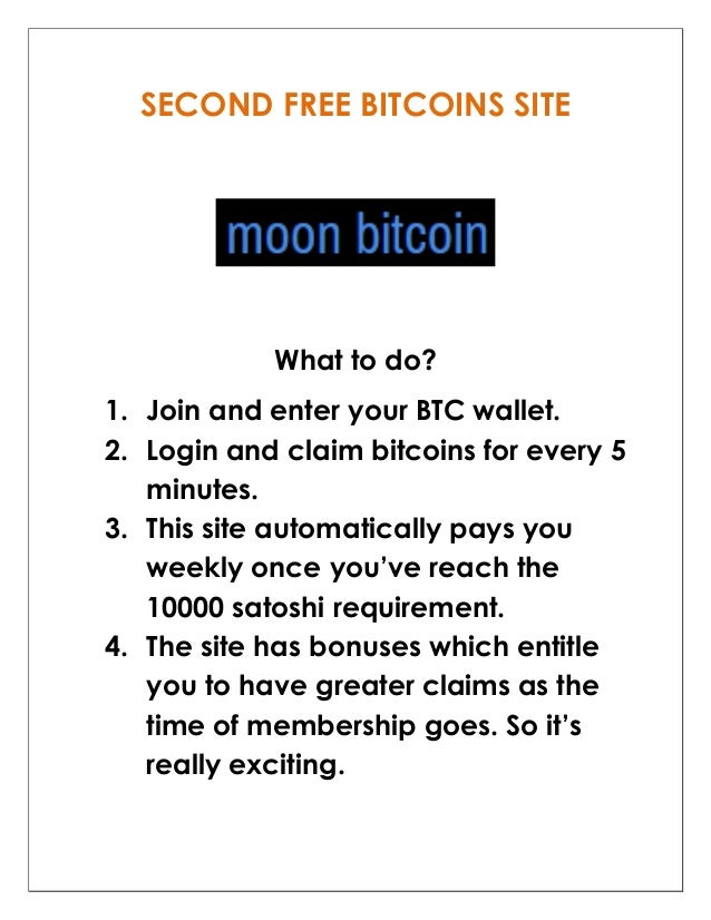 Two Legit Sites That Offers Bitcoins For Free Without Investing - 