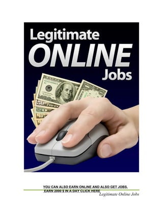 Legitimate Online Jobs
YOU CAN ALSO EARN ONLINE AND ALSO GET JOBS.
EARN 2000 $ IN A DAY CLICK HERE
 
