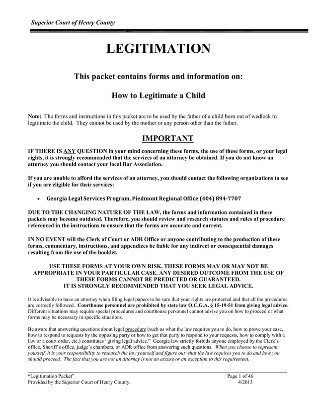 Legitimation packethenry | PDF