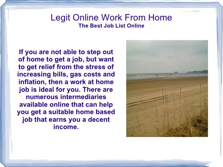 Legit Internet Work From Home Job Legit Internet Work From Home Job