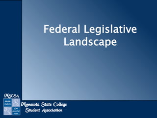 Federal Legislative
Landscape

 