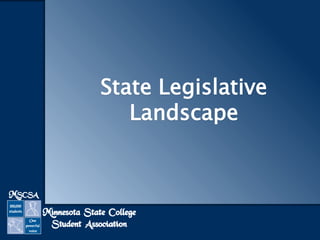 State Legislative
Landscape

 
