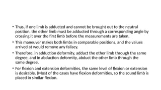 Leg Length Measurement true and apparent measurement limb length ...