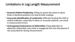 Leg Length Measurement true and apparent measurement limb length ...