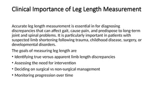 Leg Length Measurement true and apparent measurement limb length ...