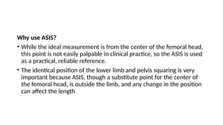 Leg Length Measurement true and apparent measurement limb length ...