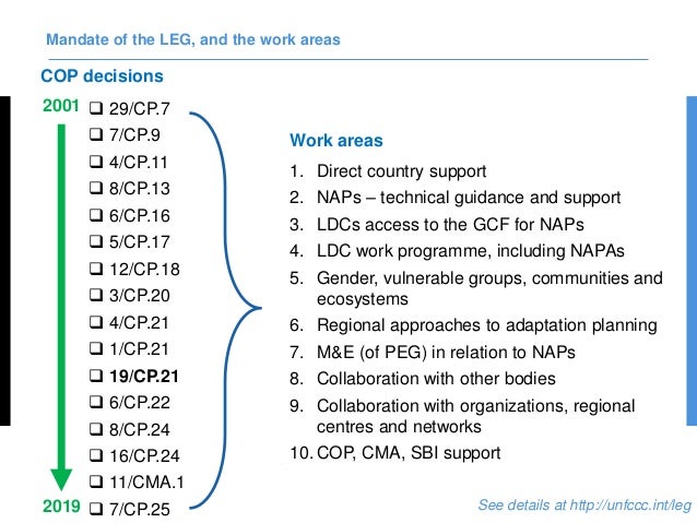 Ldc Expert Group Mandates And Achievements