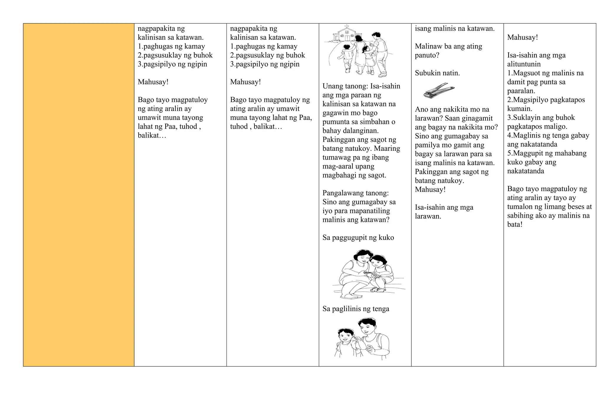 Learning Exemplar for GMRC Quarter 2 Week 2 | DOCX