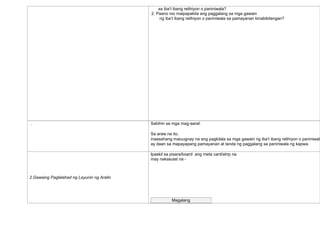 sa iba’t ibang relihiyon o paniniwala?
2. Paano mo maipapakita ang paggalang sa mga gawain
ng iba’t ibang relihiyon o paniniwala sa pamayanan kinabibilangan?
. Sabihin sa mga mag-aaral:
Sa araw na ito,
inaasahang maiuugnay na ang pagkilala sa mga gawain ng iba’t ibang relihiyon o paniniwala
ay daan sa mapayapang pamayanan at tanda ng paggalang sa paniniwala ng kapwa.
2.Gawaing Paglalahad ng Layunin ng Aralin
Ipaskil sa pisara/board ang meta card/strip na
may nakasulat na -
Magalang
 