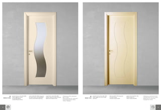 LI   Laccato bianco crema RAL 9001
                 Telaio raggio 52, cornici
                                                 Cream white RAL 9001 lacquered
                                                 52 radius frame, rounded 80x40
                                                                                  Laqué blanc crème RAL 9001
                                                                                  Châssis rayon 52, cadres arrondis
                                                                                                                      Окрашено в бело-кремовый             LI   Laccato avorio chiaro, RAL 1015
                                                                                                                                                                Telaio raggio 10, cornici 70x30
                                                                                                                                                                                                  Pale ivory RAL 1015 lacquered
                                                                                                                                                                                                  10 radius frame,
                                                                                                                                                                                                                                  Laqué ivoire clair RAL 1015
                                                                                                                                                                                                                                  Châssis rayon 10,
                                                                                                                                                                                                                                                                Окрашено в светлый оттенок
                                                                                                                                                                                                                                                                слоновой кости ral 1015, рама
     MOD 310S
                                                                                                                      цвет ral 9001
                 arrotondate 80x40,              sashes, white Madras glazing     80x40, vitre Madras blanc           Рама радиусная 52, наличники   MOD 310    standard                          standard 70x30 sashes           cadres 70x30 standard         радиусная 10, наличники
                 cristallo Madras bianco                                                                              скругленные 80х40, белое                                                                                                                  стандартные 70х30
                                                                                                                      стекло «Мадрас»




72                                                                                                                                                                                                                                                                                          73
 