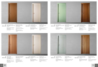 LI   Tanganika tinto miele
                Telaio raggio 10, cornici 70x30
                                                  Tanganyika teinte miel
                                                  Châssis rayon 10, cadres
                                                                                     LI   Laccato RAL 1013
                                                                                          Telaio raggio 10, cornici
                                                                                                                            Laqué RAL 1013
                                                                                                                            Châssis rayon 10, cadres
                                                                                                                                                             LI   Laccato RAL 6019
                                                                                                                                                                  Telaio raggio 10, cornici 70x30
                                                                                                                                                                                                    Laqué RAL 6019
                                                                                                                                                                                                    Châssis rayon 10, cadres
                                                                                                                                                                                                                                     LI   Tanganika tinto noce
                                                                                                                                                                                                                                          Telaio raggio 52, cornici
                                                                                                                                                                                                                                                                      Tanganyika teinte noyer
                                                                                                                                                                                                                                                                      Châssis rayon 52, cadres
     MOD 304    standard                          70x30 standard               MOD 304    arrotondate 80x40                 arrondis 80x40             MOD 307    standard                          70x30 standard             MOD 307    arrotondate 80x40           arrondis 80x40

                Honey-stained Tanganyika          Танганьикский орех,                     RAL 1013 lacquered                Окрашено в цвет RAL 1013              RAL 6019 lacquered                Окрашено в цвет RAL 6019              Walnut-wood stained         Танганьикский орех,
                walnut-wood                       тонированный в медовый                  10 radius frame, rounded          Рама радиусная 10,                    10 radius frame, standard         Рама радиусная 10,                    Tanganyika                  тонированный под орех
                10 radius frame, standard         цвет                                    80x40 sashes                      наличники скругленные                 70x30 sashes                      наличники стандартные                 52 radius frame, rounded    Рама радиусная 52,
                70x30 sashes                      Рама радиусная 10,                                                        80х40                                                                   70х30                                 80x40 sashes                наличники скругленные
                                                  наличники стандартные                                                                                                                                                                                               80х40
                                                  70х30




           LI   Faggio naturale
                semievaporato
                                                  Hêtre naturel semi-évaporé
                                                  Châssis rayon 10, cadres
                                                                                     LI   Laccato RAL 1013
                                                                                          Telaio raggio 10, cornici 70x30
                                                                                                                            Laqué RAL 1013
                                                                                                                            Châssis rayon 10, cadres
                                                                                                                                                             LI   Laccato RAL 7035
                                                                                                                                                                  Telaio e cornici 70x30
                                                                                                                                                                                                    Laqué RAL 7035
                                                                                                                                                                                                    Châssis et cadres70x30
                                                                                                                                                                                                                                     LI   Noce biondo naturale
                                                                                                                                                                                                                                          Telaio e cornici 70x30
                                                                                                                                                                                                                                                                      Noyer blond naturel
                                                                                                                                                                                                                                                                      Châssis et cadres 70x30
     MOD 305    Telaio raggio 10, cornici         70x30 standard               MOD 305    standard                          70x30 standard             MOD 311    standard                          standard                   MOD 306    standard                    standard
                70x30 standard
                                                  Натуральный                             RAL 1013 lacquered                Окрашено в цвет RAL 1013              RAL 7035 lacquered                Окрашено в цвет RAL 7035              Natural blond walnut-wood   Светлый натуральный орех
                Natural semi-evaporated           полупропаренный бук                     10 radius frame, standard         Рама радиусная 10,                    Standard frame and 70x30          Рама и наличники 70х30                Standard frame and 70x30    Рама и наличники 70х30
                beech-wood                        Рама радиусная 10,                      70x30 sashes                      наличники стандартные                 sashes                            стандартные                           sashes                      стандартные
                10 radius frame, standard         наличники стандартные                                                     70х30
                70x30 sashes                      70х30



76                                                                                                                                                                                                                                                                                               77
 