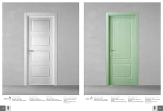 PL   Frassino laccato
                poro aperto bianco
                                                  Open pore white
                                                  lacquered ash-wood
                                                                                    Frêne laqué
                                                                                    pore ouvert blanc
                                                                                                                       Окрашенный в белый цвет
                                                                                                                       ясень с открытыми порами
                                                                                                                                                       PL   Frassino tinto colore
                                                                                                                                                            verde chiaro 0186
                                                                                                                                                                                              Ash-wood stained in
                                                                                                                                                                                              light green 0186
                                                                                                                                                                                                                                Frêne finition couleur
                                                                                                                                                                                                                                vert clair 0186
                                                                                                                                                                                                                                                                   Ясень, окрашенный в светло-
                                                                                                                                                                                                                                                                   зеленый цвет 0186,
      MOD 948   massello orizzontale              horizontal solid wood strip       panneau massif horizontal          горизонтальное цельное     MOD 971   massello verticale a richiesta    vertical solid wood strip upon    panneau massif vertical à la       вертикальное цельное дерево
                Telaio e cornici 70x30 standard   Standard frame and 70x30 sashes   Châssis et cadres 70x30 standard   дерево                               Telaio e cornici 70x30 standard   request                           demande                            (по запросу)
                                                                                                                       Рама и наличники 70х30                                                 Standard frame and 70x30 sashes   Châssis et cadres 70x30 standard   Рама и наличники 70х30
                                                                                                                       стандартные                                                                                                                                 стандартные




138                                                                                                                                                                                                                                                                                         139
 