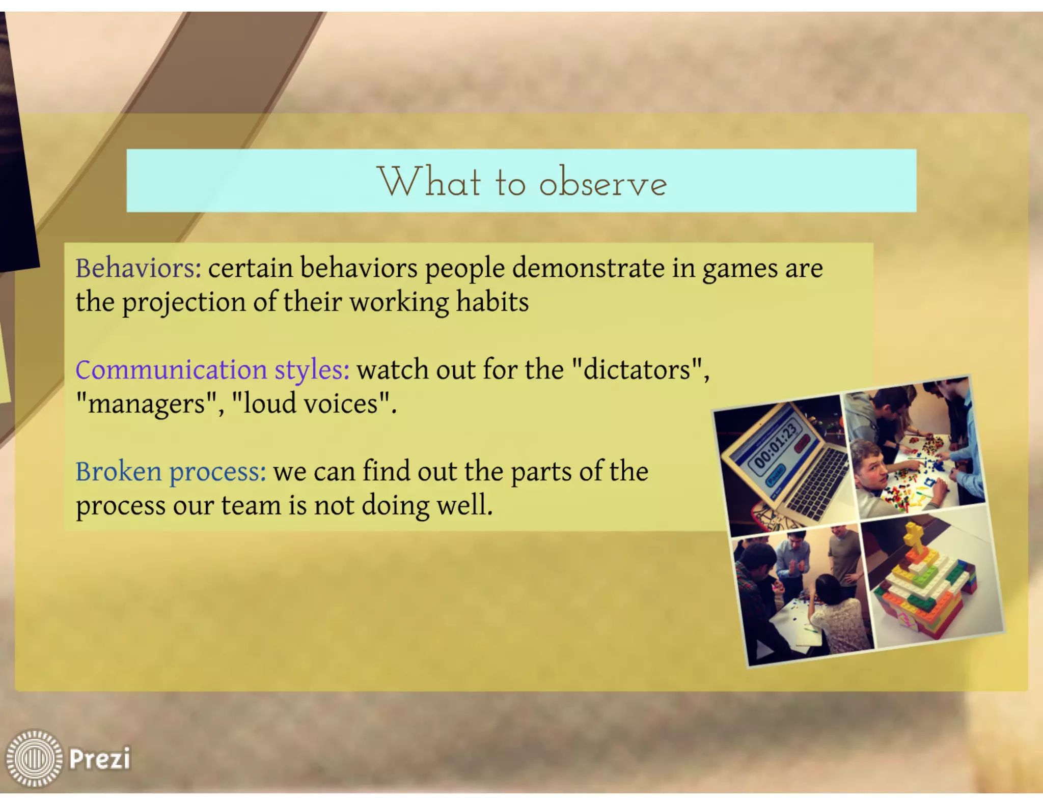 Scrum simulation with Lego, 2013 