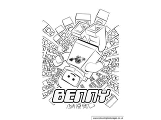 The Lego Movie Benny Coloring Pages