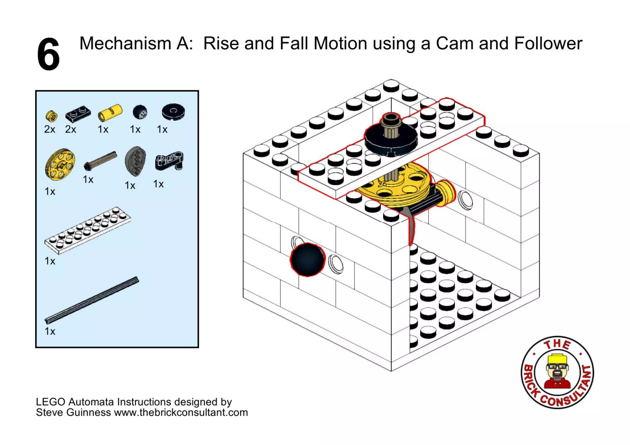 Lego automata basic unit instructions: Steve Guinness