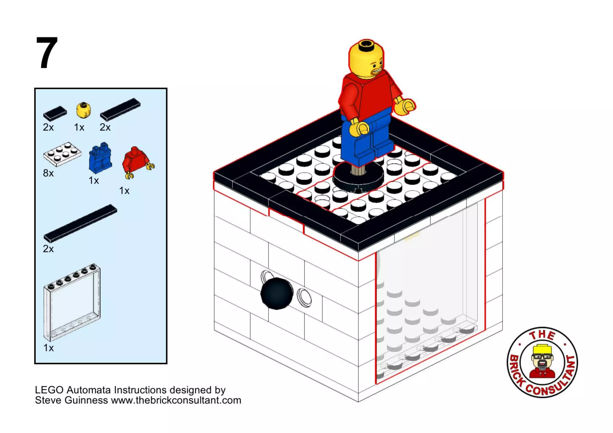 Lego automata basic unit instructions: Steve Guinness