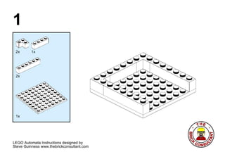 Lego automata basic unit instructions: Steve Guinness