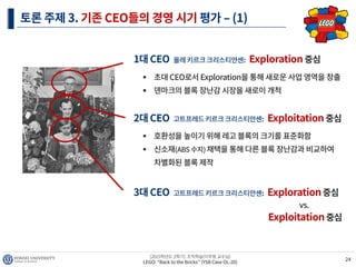 LEGO "Back to the bricks" (조직학습)