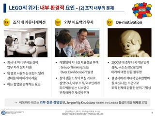 LEGO "Back to the bricks" (조직학습)