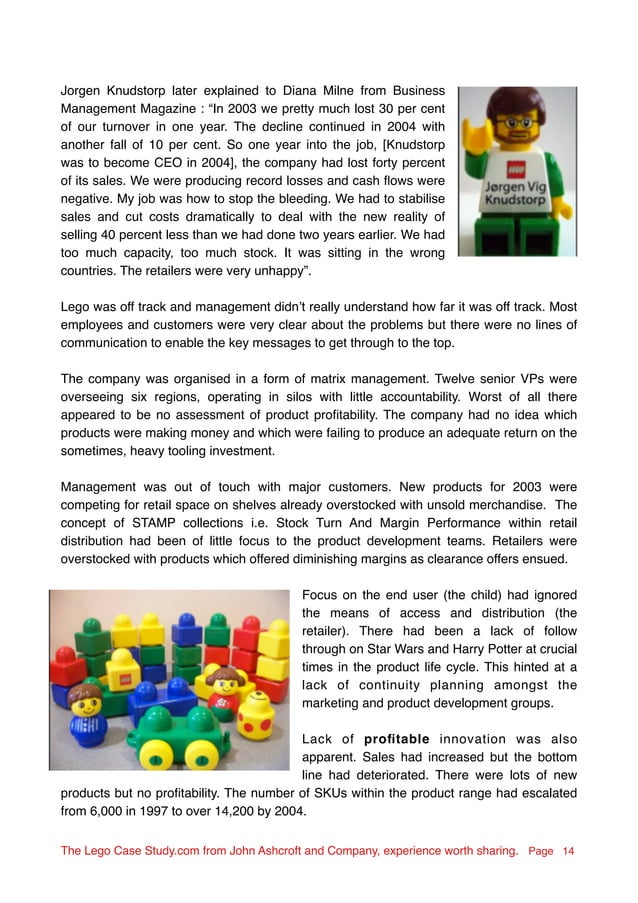lego turnaround case study