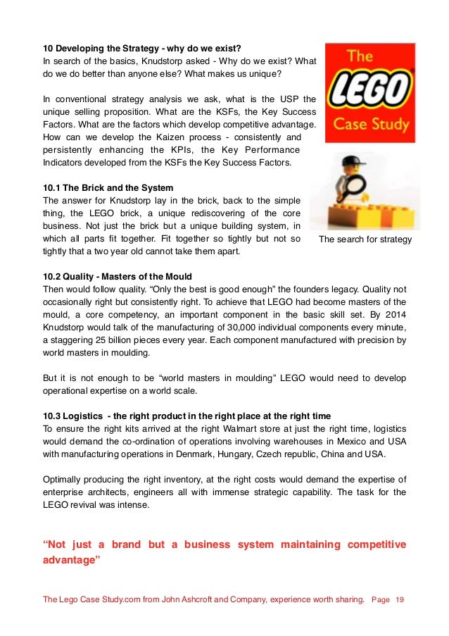 the lego group building strategy case The lego group has been making toys successfully for 80 years and has grown to having close to 316 b usd in sales for the 2010 year they specialize in toy building. the lego group building strategy case The lego group has been making toys successfully for 80 years and has grown to having close to 316 b usd in sales for the 2010 year they specialize in toy building.