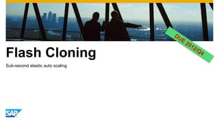 Flash Cloning
Sub-second elastic auto scaling
 