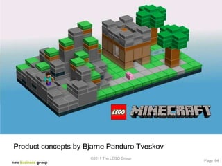 What is the value of an idea?




Product concepts by Bjarne Panduro Tveskov
                     ©2011 The LEGO Group
                                             Page 64
 