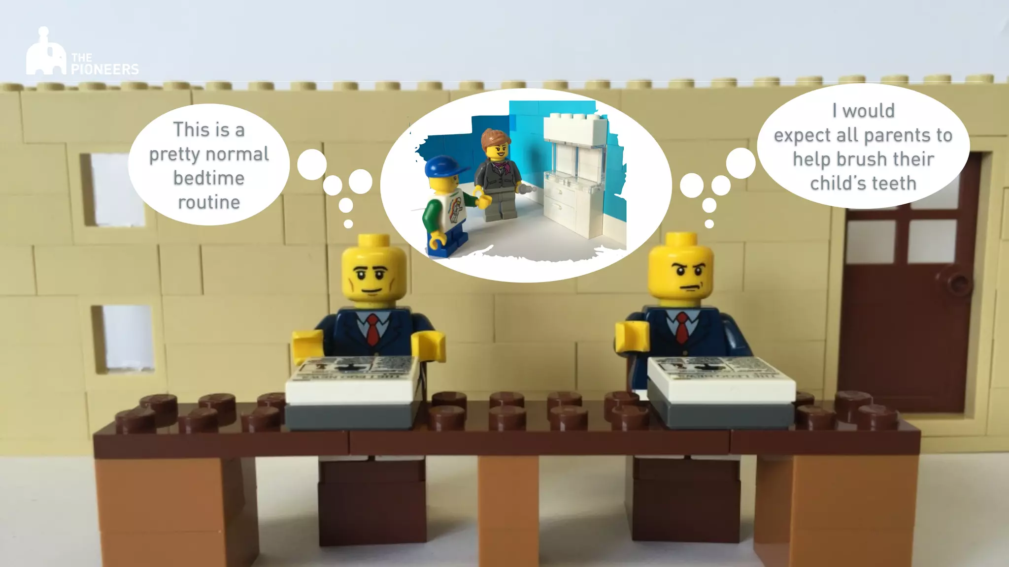 This is a
pretty normal
bedtime
routine
I would
expect all parents to
help brush their
child’s teeth
 