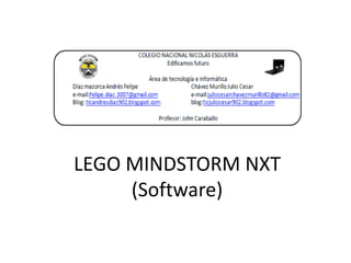 LEGO MINDSTORM NXT
(Software)
 